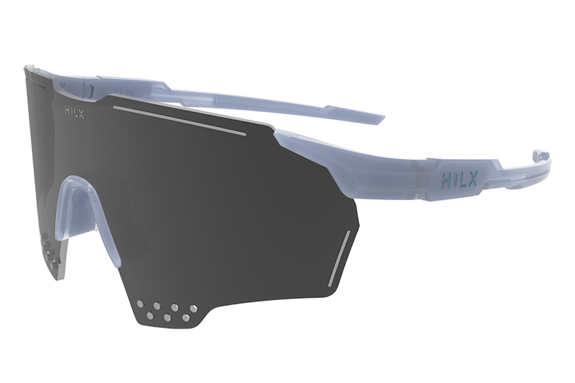 Купить Спортивные очки с диоптриями HILX Gladiator (L) / Shiny Crystal Milky Light Grey / Black Mirror Lens, rx-562/hgd04904-gd4bk4 7ft.ru в интернет магазине Семь Футов