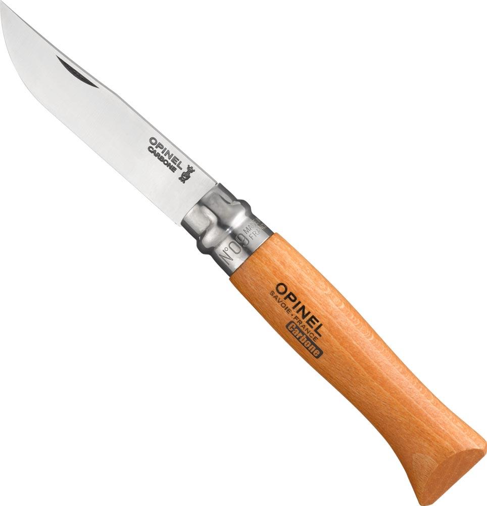 Купить Opinel 000623 Blister N°09 Carbon Steel Коричневый  Natural 9 cm 7ft.ru в интернет магазине Семь Футов