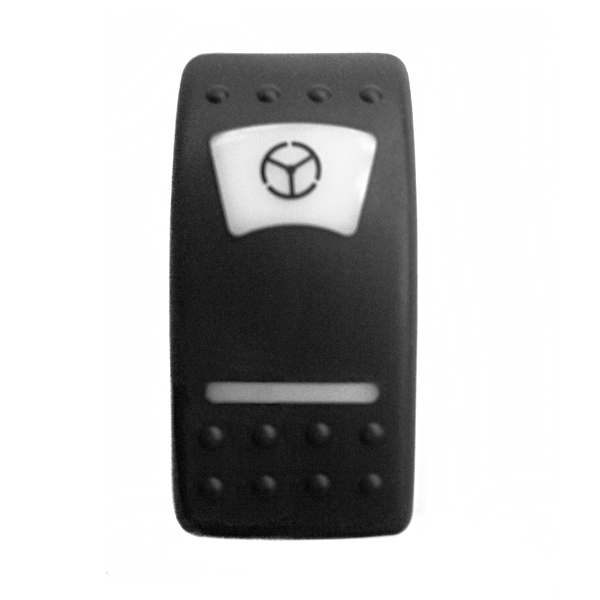 Клавиша выключателя "Автопилот" TMC 008-039920 из чёрного пластика