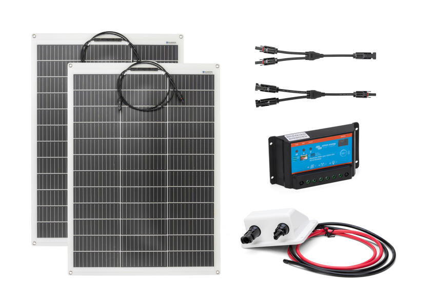 Купить Complete Solar System Set: 2x 130 W module incl. VICTRON PWM controller and through-deck 33771-bvs 7ft.ru в интернет магазине Семь Футов