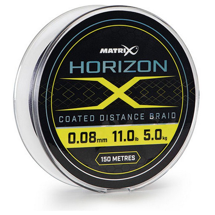 Matrix fishing GBL007 Horizon X Distance Плетеная леска с покрытием 150 M Серый Grey 0.100 mm 