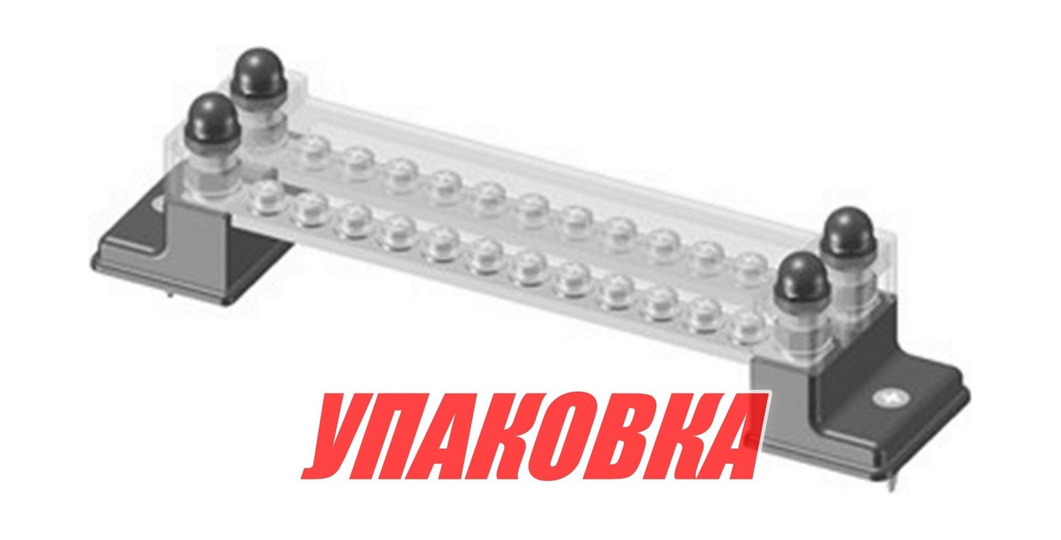 Купить Колодка распределительная электромонтажная с защитной крышкой, 2 планки по 12 контактов (упаковка из 4 шт.) Marine Rocket MR3212DC_pkg_4 7ft.ru в интернет магазине Семь Футов