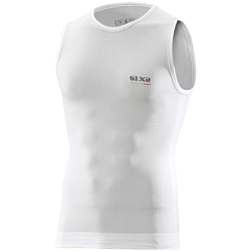Sixs A0RUN1-SBIFI Безрукавная компрессионная футболка RUN1 Белая White Carbon S