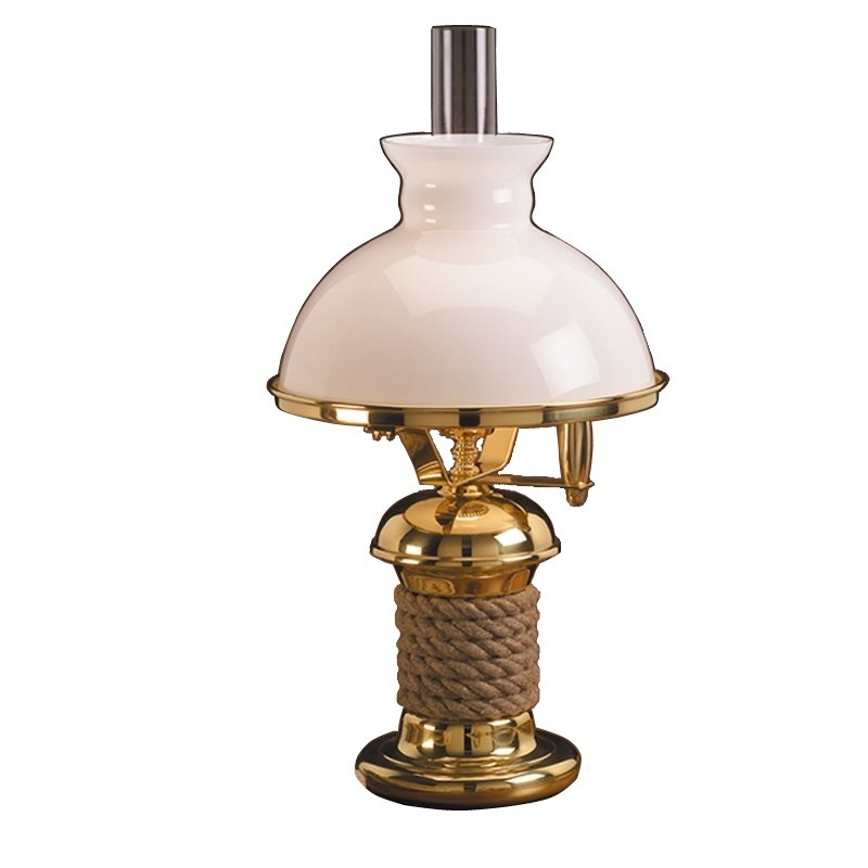 Лампа настольная лакированная Foresti & Suardi "Лебедка" Porto Conte 3135.BCO E27 220/240 В 105 Вт белое стекло