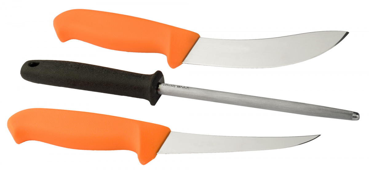 Купить Охотничий набор HuntingSet 3000 Orange (2 ножа, заточка, чехол) (12098) 12098 Mora of Sweden (Ножи) 7ft.ru в интернет магазине Семь Футов