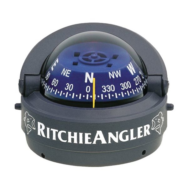 Компас с конической картушкой Ritchie Navigation Explorer RA-93 серый/синий 70 мм 12 В устанавливается на поверхность