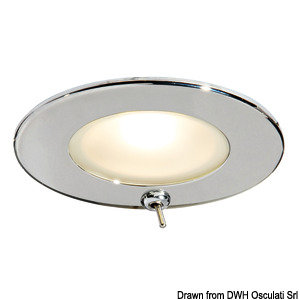 Atria II LED recess ceiling light mirror-polished IP40, 13.447.23