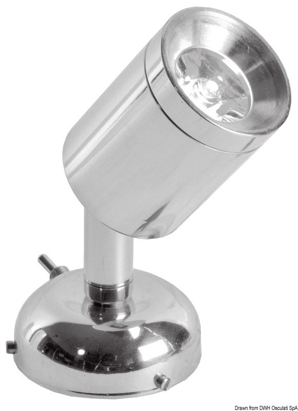 Купить Articulated spotlight chromed brass 1 x 1 W HD, 13.900.01 7ft.ru в интернет магазине Семь Футов