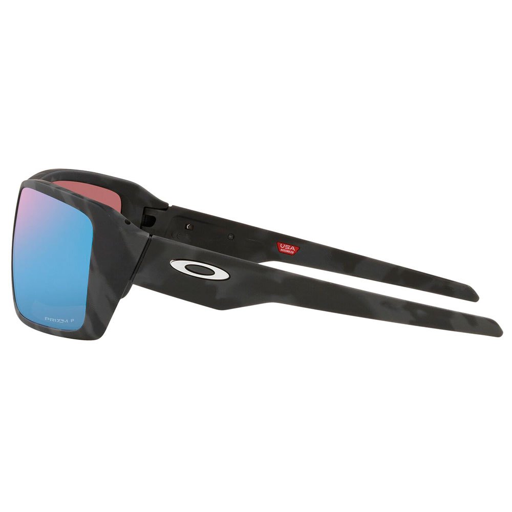 Oakley OO9380-2766 Double Edge Prizm Deep Water Polarized Sunglasses Matte Black Camo Prizm Deep Water Polarized/CAT3