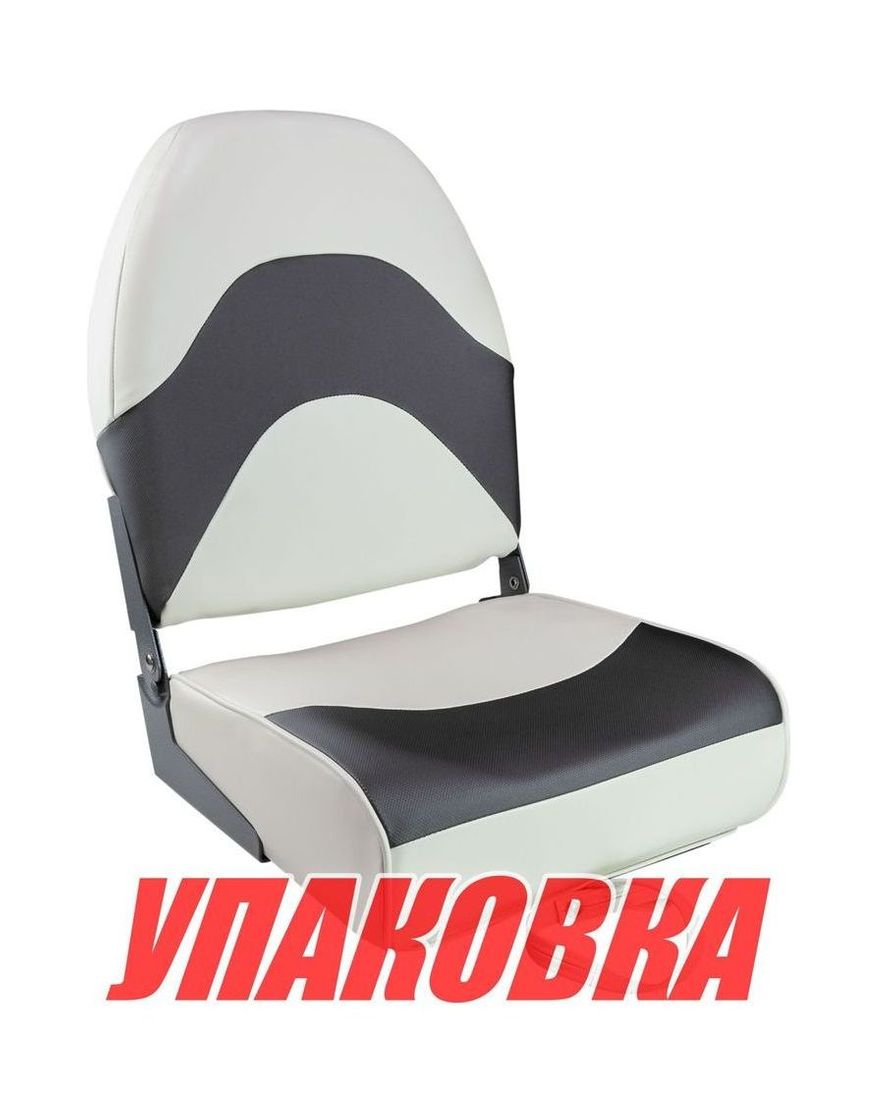 Кресло складное мягкое PREMIUM WAVE, цвет белый/черный (упаковка из 4 шт.) Springfield 1062089_pkg_4