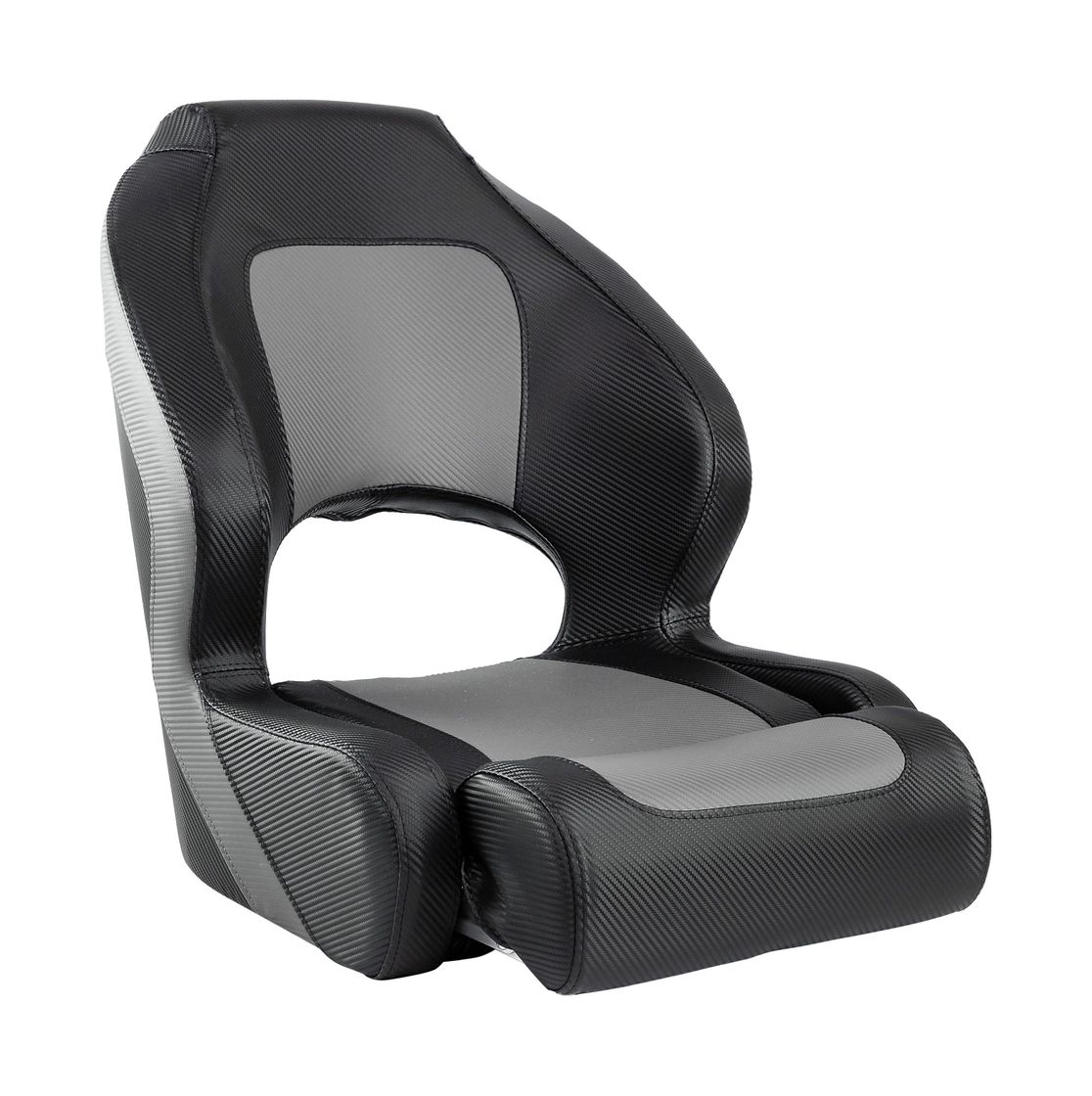 Купить Кресло с болстером Deluxe Carbon, обивка черный/серый винил Marine Rocket 4620136032568 7ft.ru в интернет магазине Семь Футов