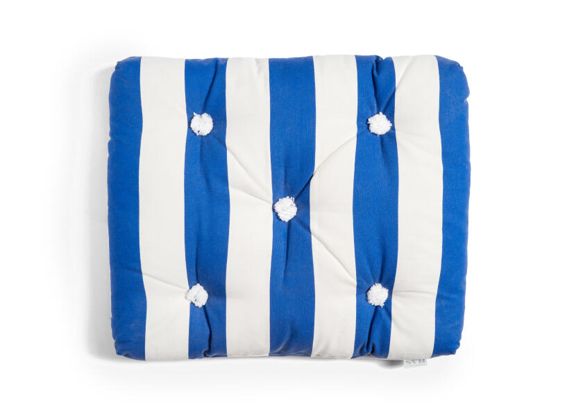 Купить Kapok Single Cushion / royal blue / wide stripes 57347-bvs 7ft.ru в интернет магазине Семь Футов