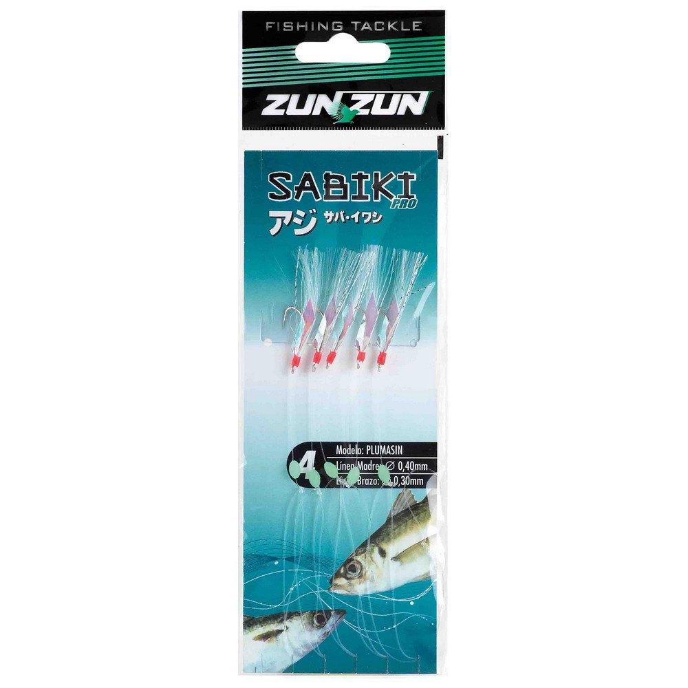 ZunZun 370300 Sabiki Plumant Рыболовное Перо 2/0 Белая Blue