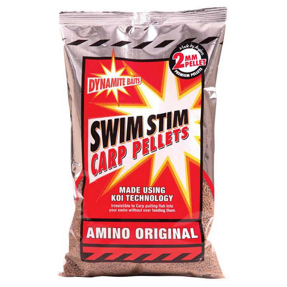 Пеллетс Dynamite Baits Swim Stim Amino Original 34DBDY1401 Ø2мм 900гр красного цвета