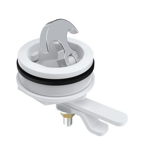 Купить Ручка палубная потайная белая D61мм, SeaFlo SFFL101 7ft.ru в интернет магазине Семь Футов