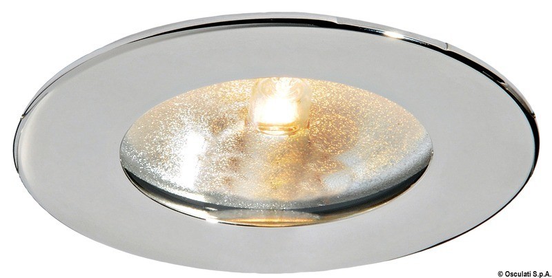 Купить Встраиваемый галогенный светильник Atria G4 из нержавеющей стали без выключателя 12В 10Вт, Osculati 13.447.90 7ft.ru в интернет магазине Семь Футов