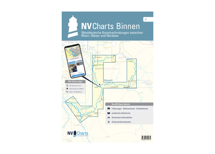 Купить NV VERLAG 1007 NV Charts Binnen 5, западногерманский канал, соединяющий Рейн, Везер и Северное море. 7ft.ru в интернет магазине Семь Футов