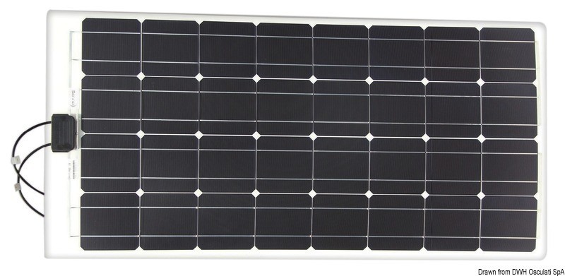 Купить Гибкая солнечная монокристаллическая панель SunPower Enecom IP65 12 В 100 Вт 1,6 кг 1231 x 536 х 1,7 мм, Osculati 12.034.11 7ft.ru в интернет магазине Семь Футов