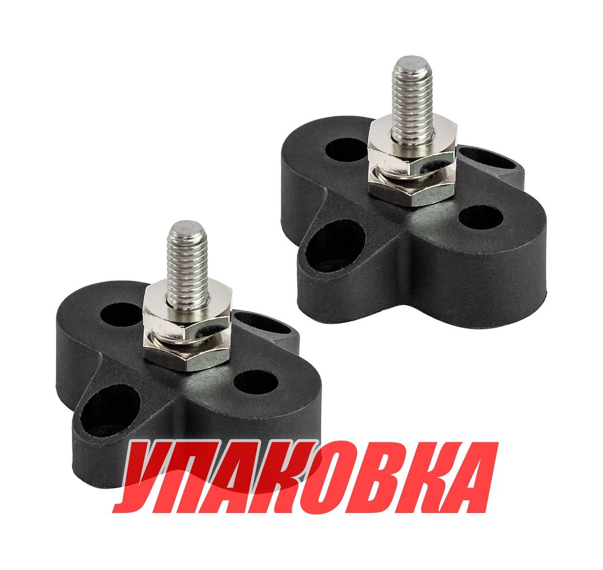 Купить Клемма-штифт одинарная, M6, черная/черная (упаковка из 16 шт.) Marine Rocket MR14399_pkg_16 7ft.ru в интернет магазине Семь Футов