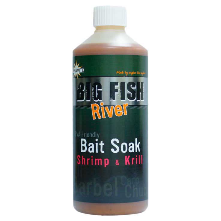 Dynamite baits 34DBDY1378 Big Fish River Bait Soak Shrimp&Krill 500ml Оранжевый Orange