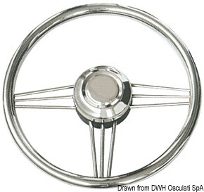 Купить Polished SS steering wheel 350 mm, 45.176.35 7ft.ru в интернет магазине Семь Футов