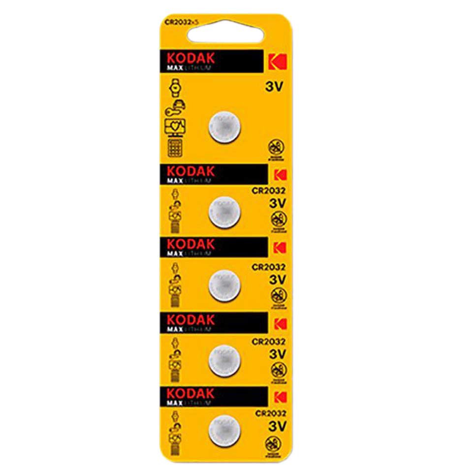 Kodak 30411579 Max Lithium CR2032 5 единицы Аккумуляторы Серебристый Yellow