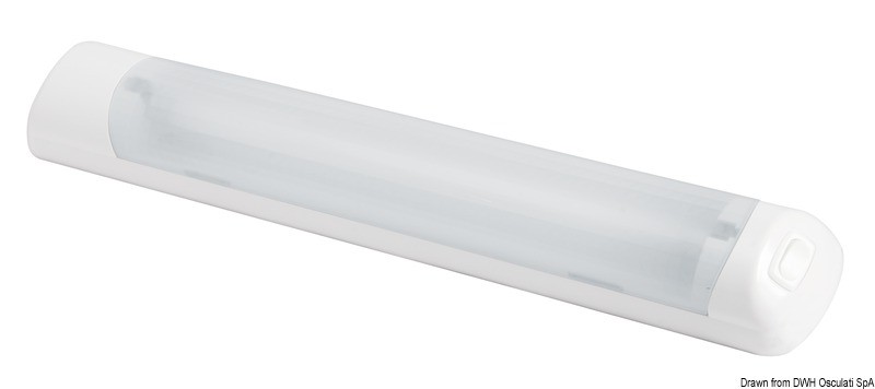 Купить Накладной 18 LED светильник 12В 6.3Вт 457Лм белый корпус с выключателем, Osculati 13.555.13 7ft.ru в интернет магазине Семь Футов