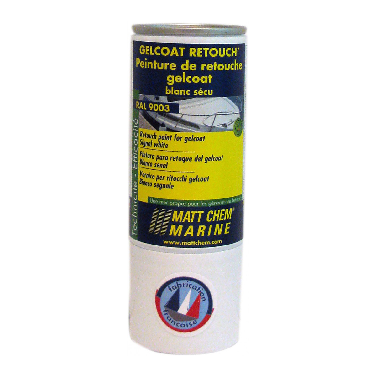 Купить Краска Matt Chem Marine Gelcoat Retouch 252M белый-сигнальный RAL9003 для гелькоута 150мл 7ft.ru в интернет магазине Семь Футов