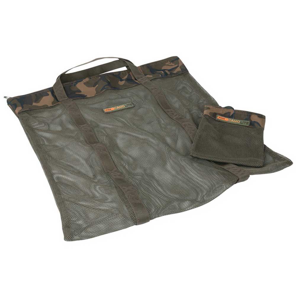 Fox international CLU385 Camolite Air Dry Bag&Hookbait Bag Черный Camo M 