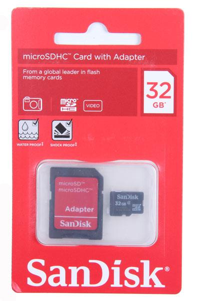 Купить Sandisk SDSDQB-032G-B35 Card MSD32GB Type 4 Голубой  Blue 7ft.ru в интернет магазине Семь Футов