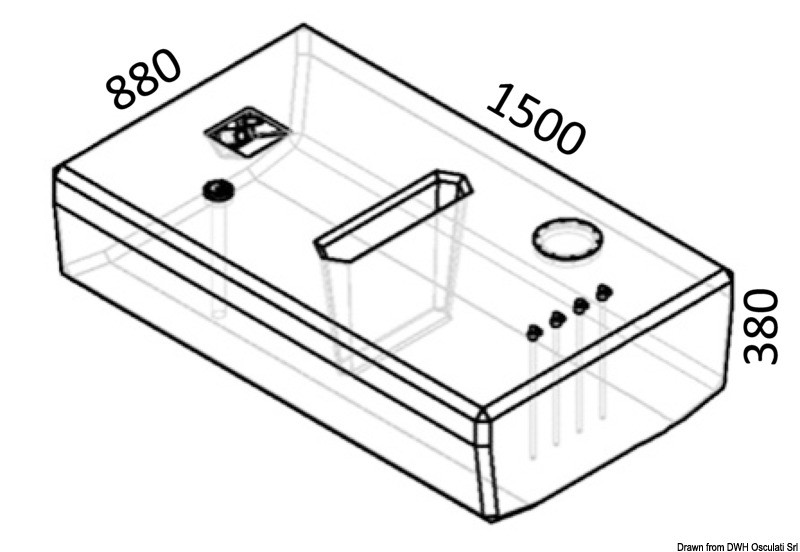 Купить Diesel fuel tank 450 l, 52.031.21 7ft.ru в интернет магазине Семь Футов