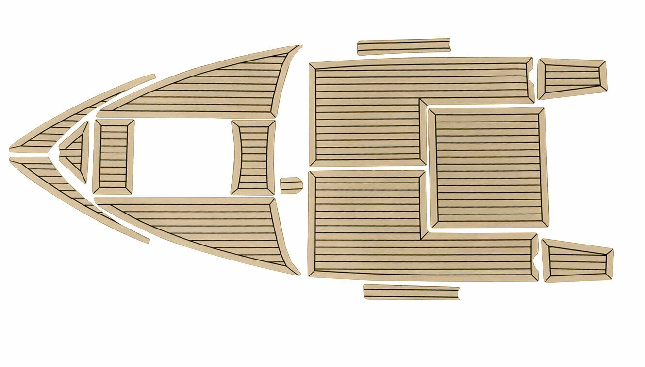 Купить Комплект палубного покрытия для Феникс 560, тик классический, с обкладкой, Marine Rocket teak_560_classic_2 7ft.ru в интернет магазине Семь Футов