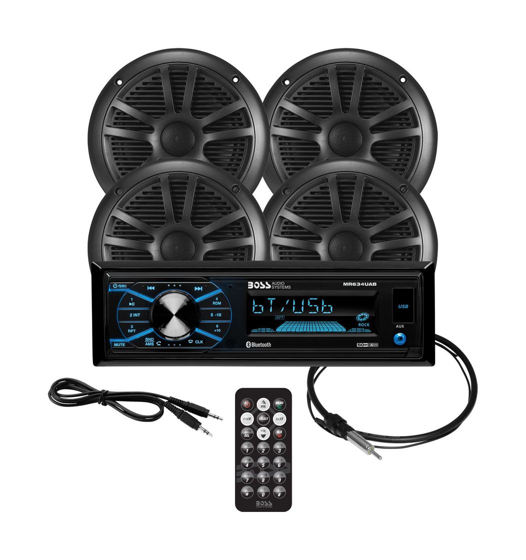 Купить Морская аудиосистема BOSS MCBK634B.64 (комплект4) Boss Audio 7ft.ru в интернет магазине Семь Футов
