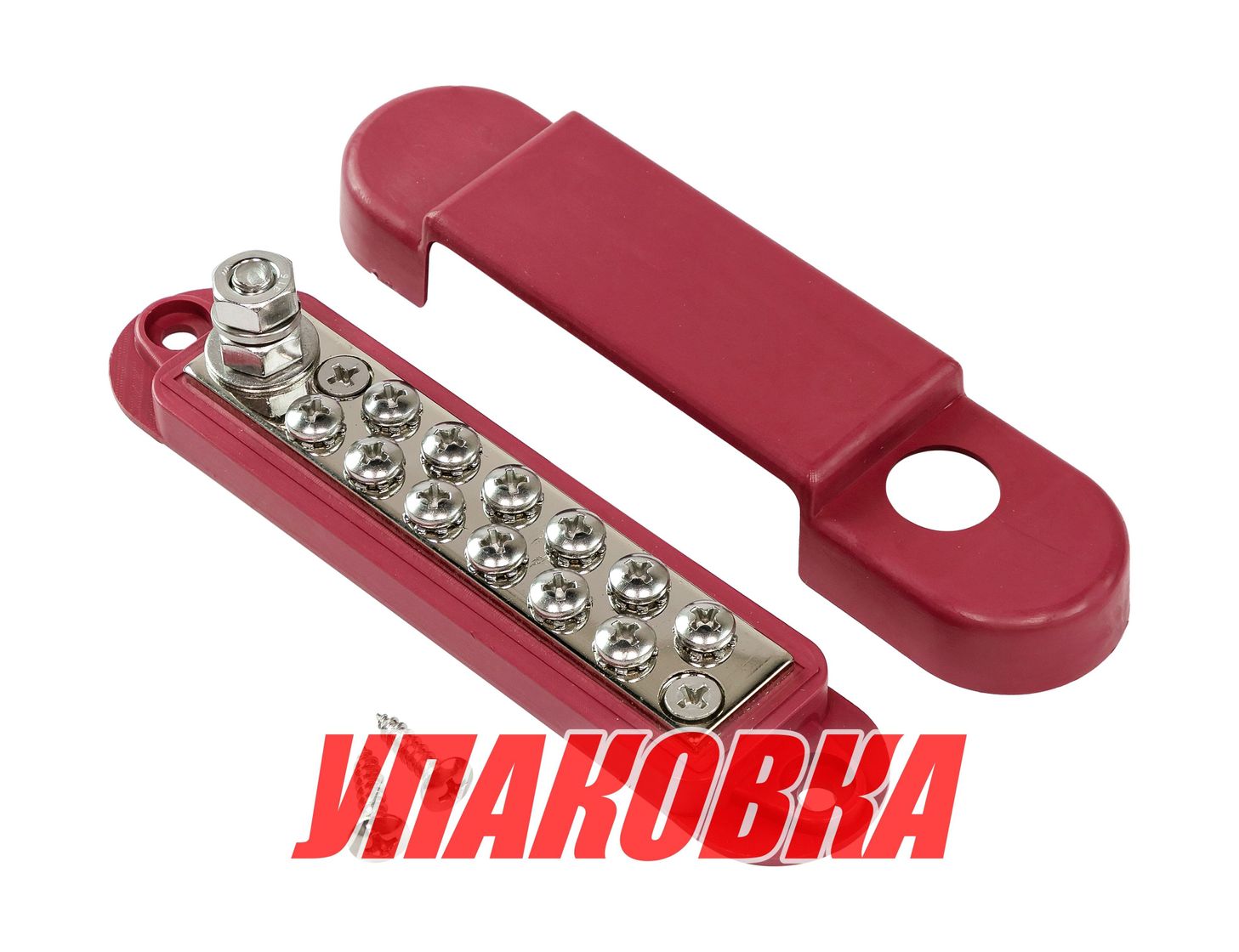 Купить Колодка распределительная электромонтажная, 12 контактов, красная (упаковка из 4 шт.) Marine Rocket 4620136060646_pkg_4 7ft.ru в интернет магазине Семь Футов