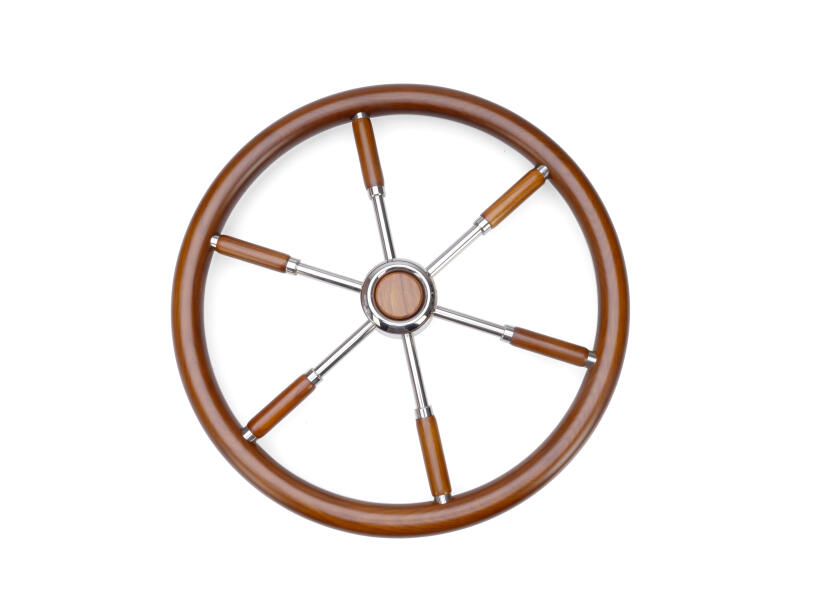 Купить Stainless Steel Steering Wheel with Teak Rim 62343-bvs 7ft.ru в интернет магазине Семь Футов