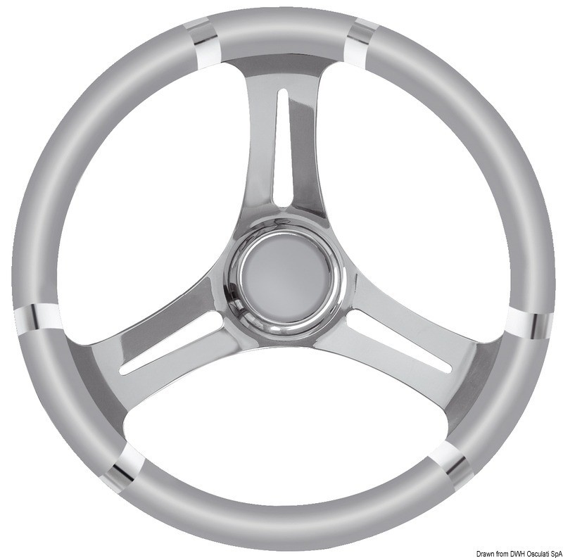 Купить B soft polyurethane steering wheel grey/SS 350mm, 45.136.02 7ft.ru в интернет магазине Семь Футов