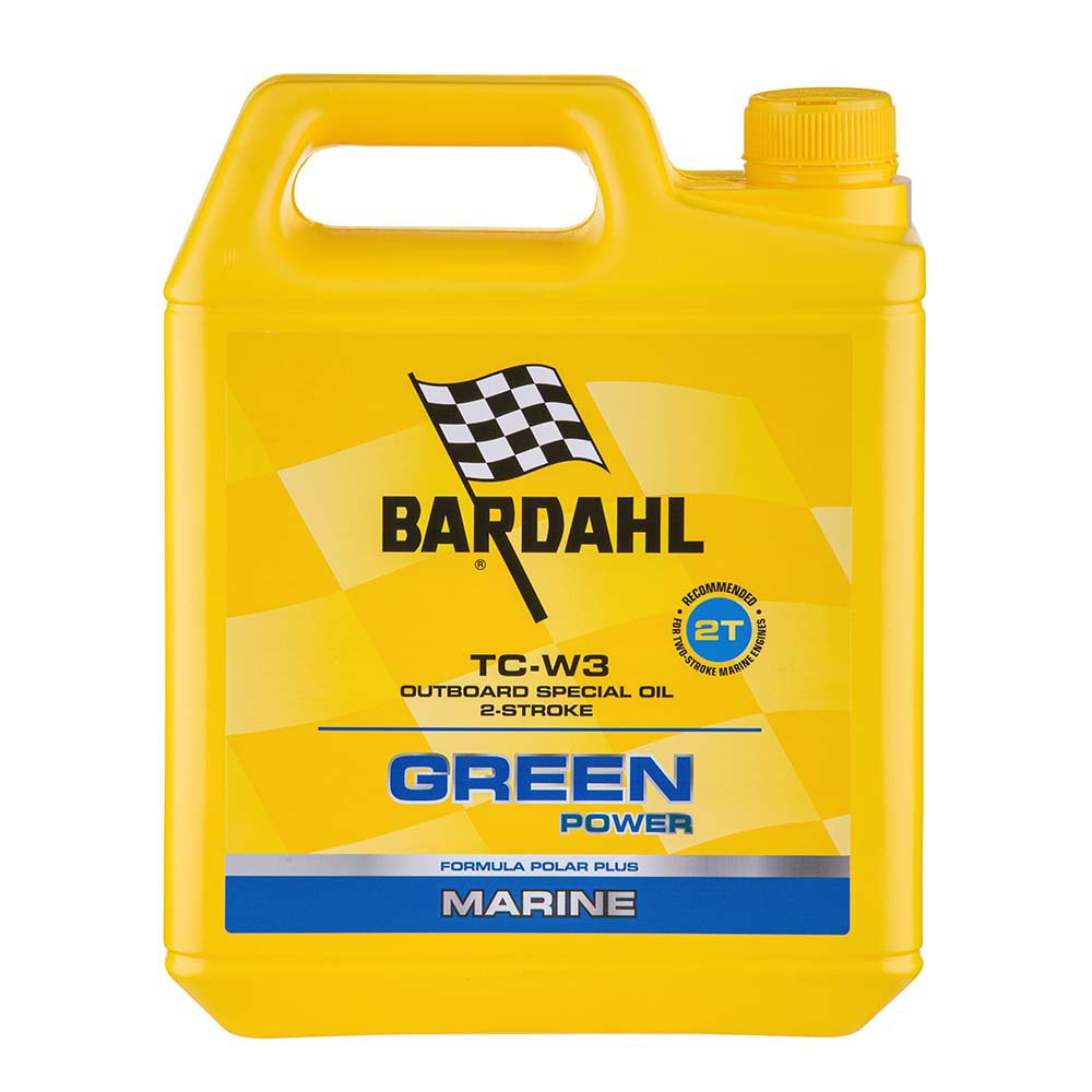 Bardahl 2316205 Green Power TCW3 5L Подвесной двигатель 2 Инсульт Масло Бесцветный Yellow