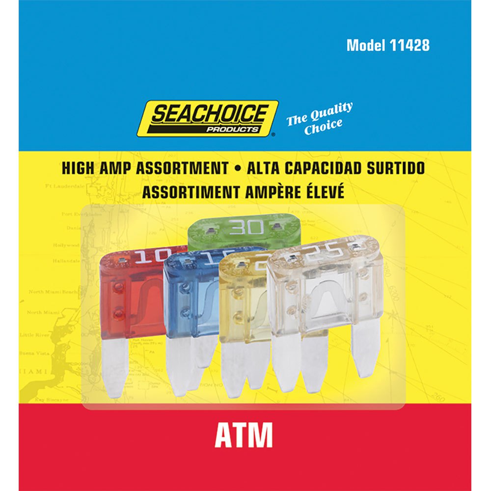 Seachoice 50-11428 ATM Комплект предохранителей большой силы тока Многоцветный Multicolour
