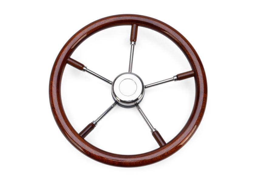 Купить Stainless Steel Steering Wheel with Mahogany Rim 62320-bvs 7ft.ru в интернет магазине Семь Футов