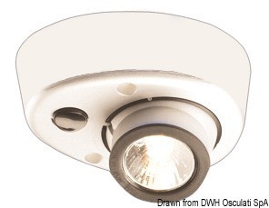 Точечный галогенный светильник Batsystem Eyelight 9441v 12/24В 8Вт белый свет с выключателем, Osculati 13.870.74