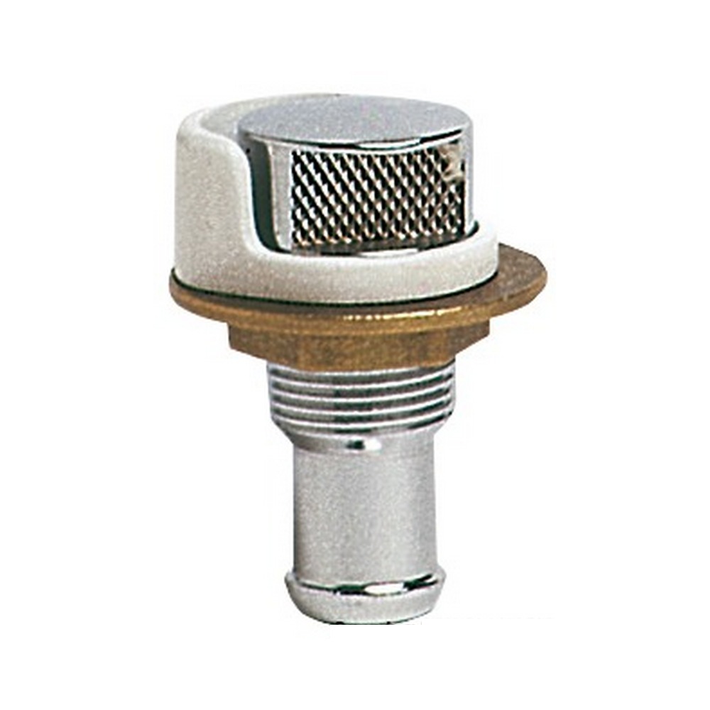 Вентиляционная головка топливного бака под шланг Ø20мм из хромированной латуни, Osculati 20.172.01