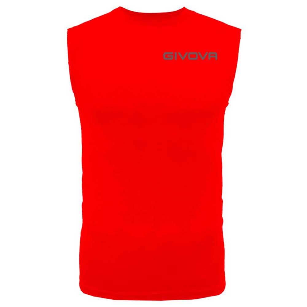 Givova MAE010-0012-2XL Безрукавная базовая футболка Corpus 1 Красный Red 2XL