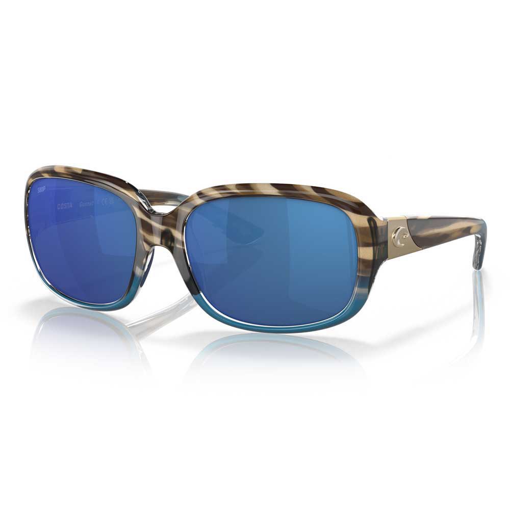 Costa 06S9041-90411458 Зеркальные поляризованные солнцезащитные очки Gannet Shiny Wahoo Blue Mirror 580P/CAT3