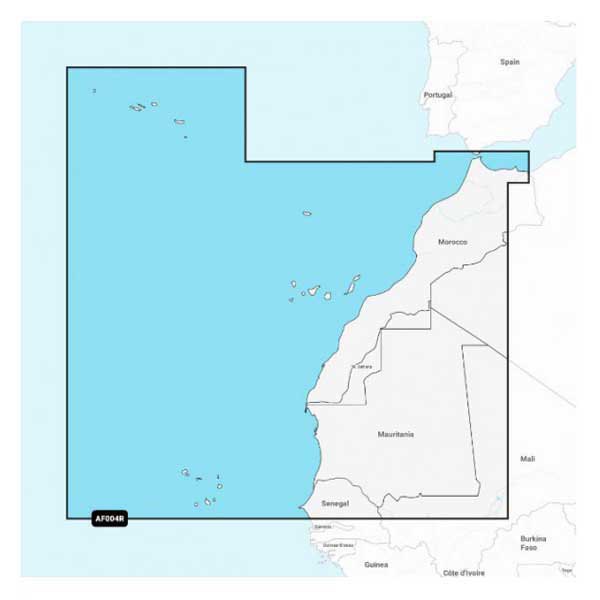 Navionics 010-C1306-30 Regular Af004R Морская карта Канарских островов Северо-Западной Африки Multicolor