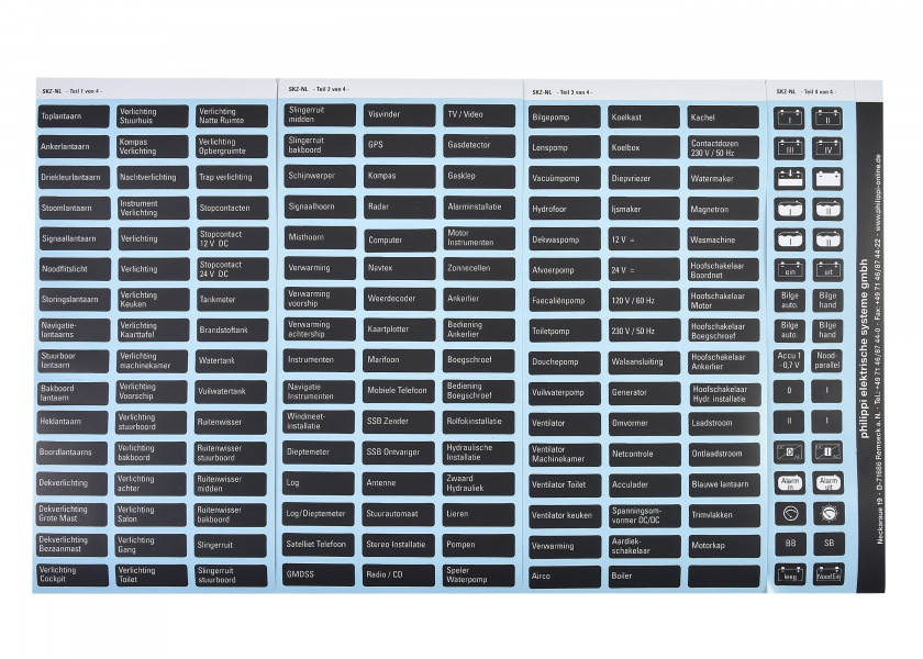 Купить PHILIPPI Labels for 200 Series Switchboards 33056-bvs 7ft.ru в интернет магазине Семь Футов