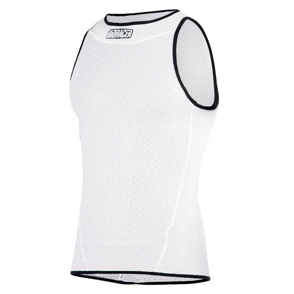 Bioracer CO_BR11390-W-XL Безрукавная базовая футболка Белая White XL