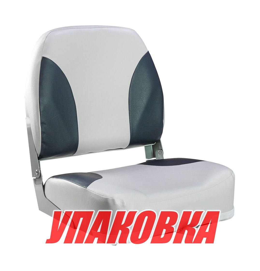 Купить Кресло мягкое складное Classic, обивка винил, цвет серый/черный (упаковка из 4 шт.) Marine Rocket 75102GC-MR_pkg_4 7ft.ru в интернет магазине Семь Футов