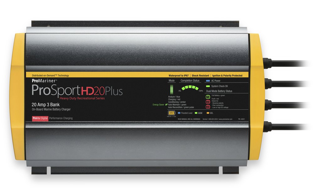 Promariner PM43029 Pro Sport HD 12-24V 20A Зарядное Устройство Для Аккумуляторов Black / Yellow
