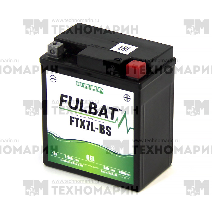 Аккумулятор гелевый FTX7L-BS-GEL (YTX7L-BS) FULBAT