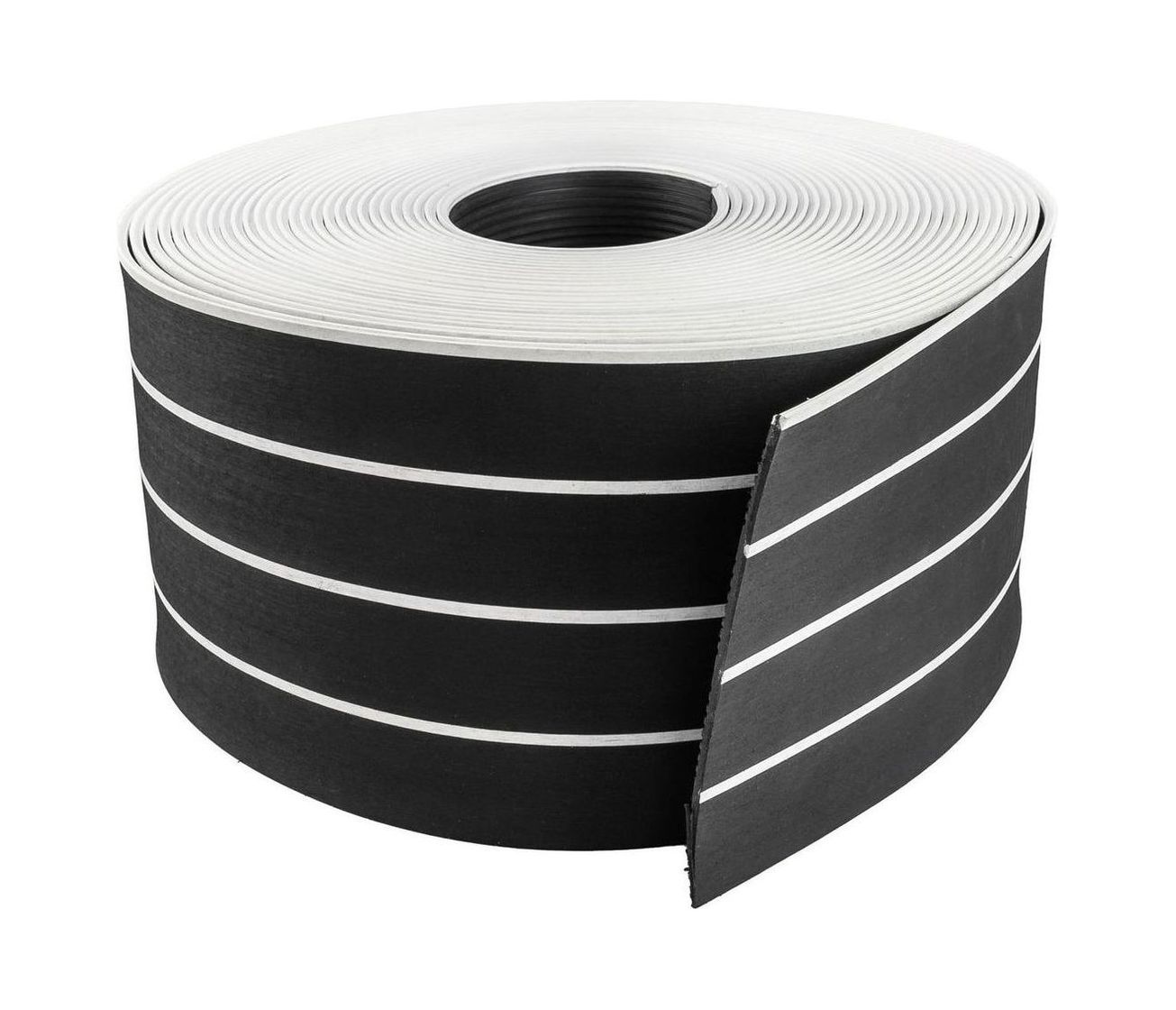 Купить Покрытие палубное 200ммx5мм, черный, белая полоса, Marine Rocket,уценен MR0001_utsenka 7ft.ru в интернет магазине Семь Футов